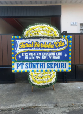 Papan Bunga Duka di Babelan